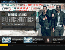 Tablet Screenshot of music.lionsgate.com