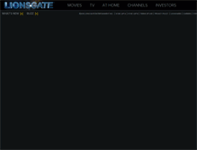 Tablet Screenshot of corporate.lionsgate.com
