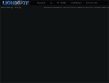 Tablet Screenshot of lionsgate.com